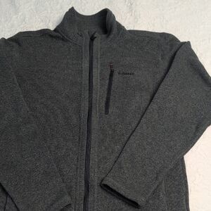 Simms Men's Gray Full Zip Jacket